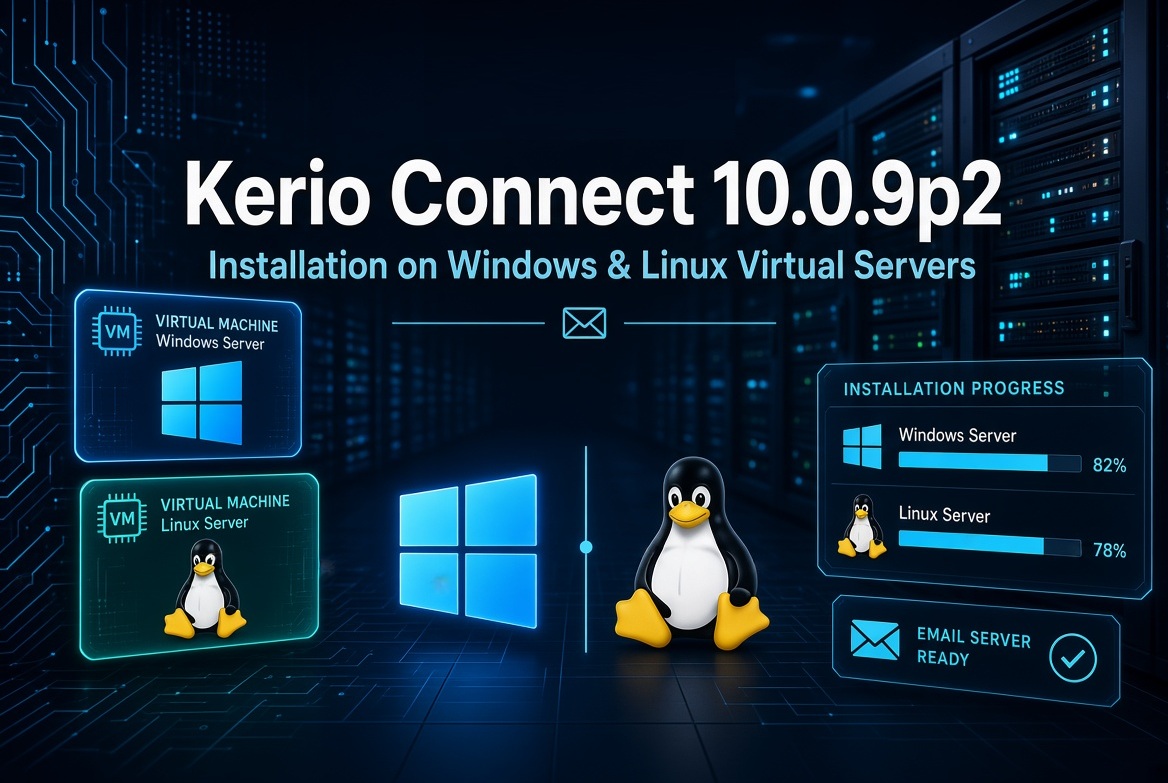 Kerio Connect 10.0.9p2 نصب روی VPS ویندوز و لینوکس