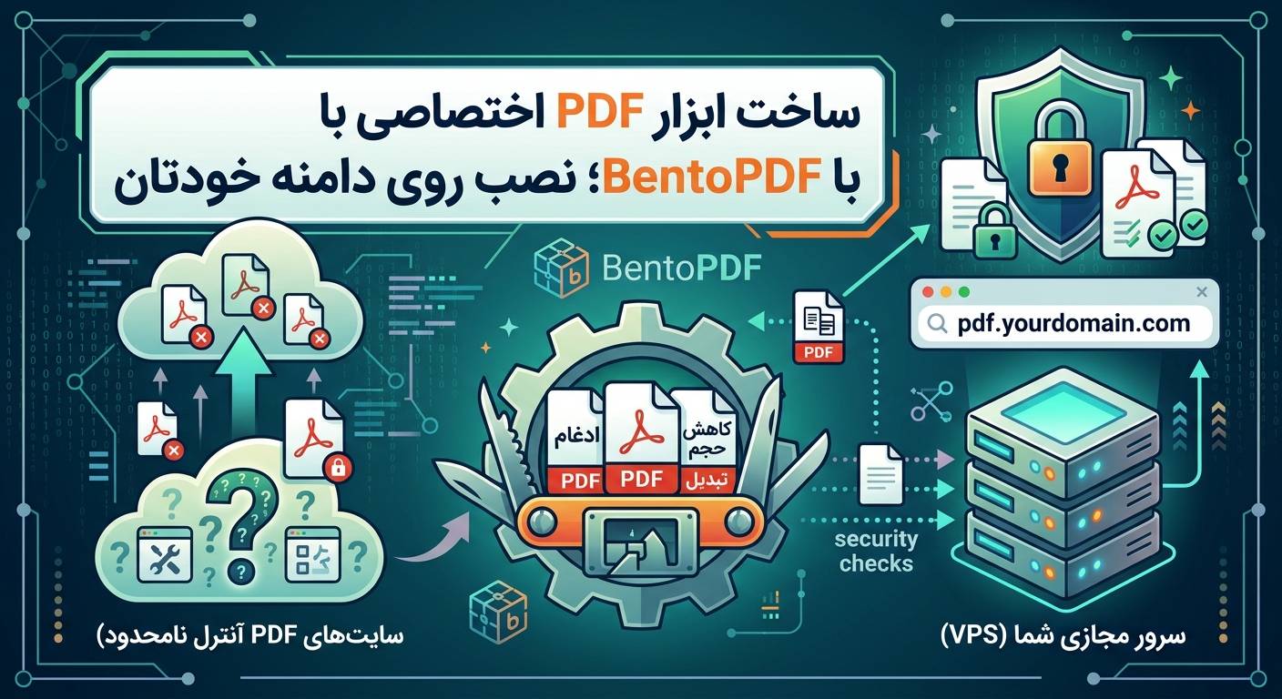 راه‌اندازی BentoPDF روی سرور مجازی؛ ساخت ابزار PDF اختصاصی با پردازش محلی و حذف کامل آپلود فایل