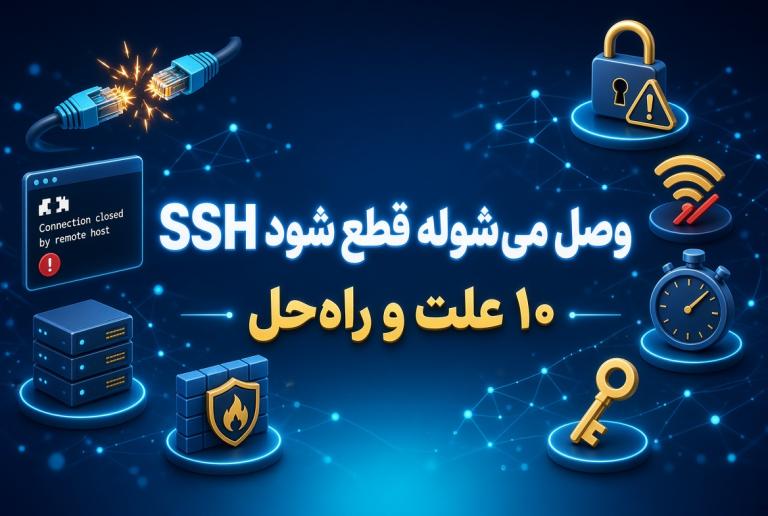 SSH وصل می‌شود اما بلافاصله قطع می‌شود؛ ۱۰ علت و راه‌حل