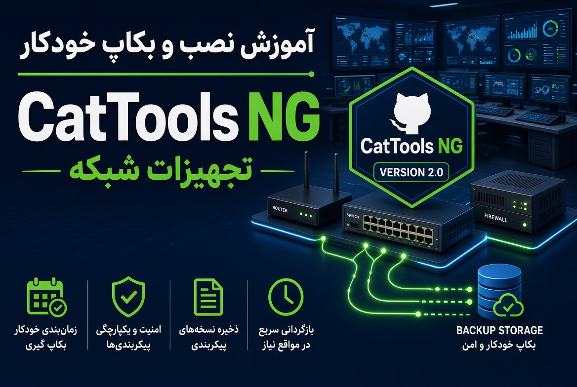 CatTools NG  آموزش نصب و بکاپ خودکار تجهیزات شبکه