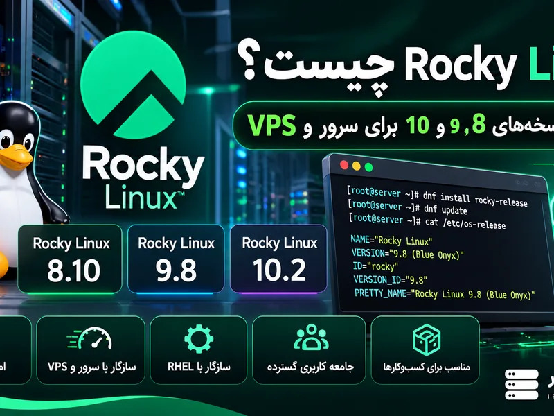 Rocky Linux چیست؟ نسخه‌ها، مزایا و انتخاب برای VPS
