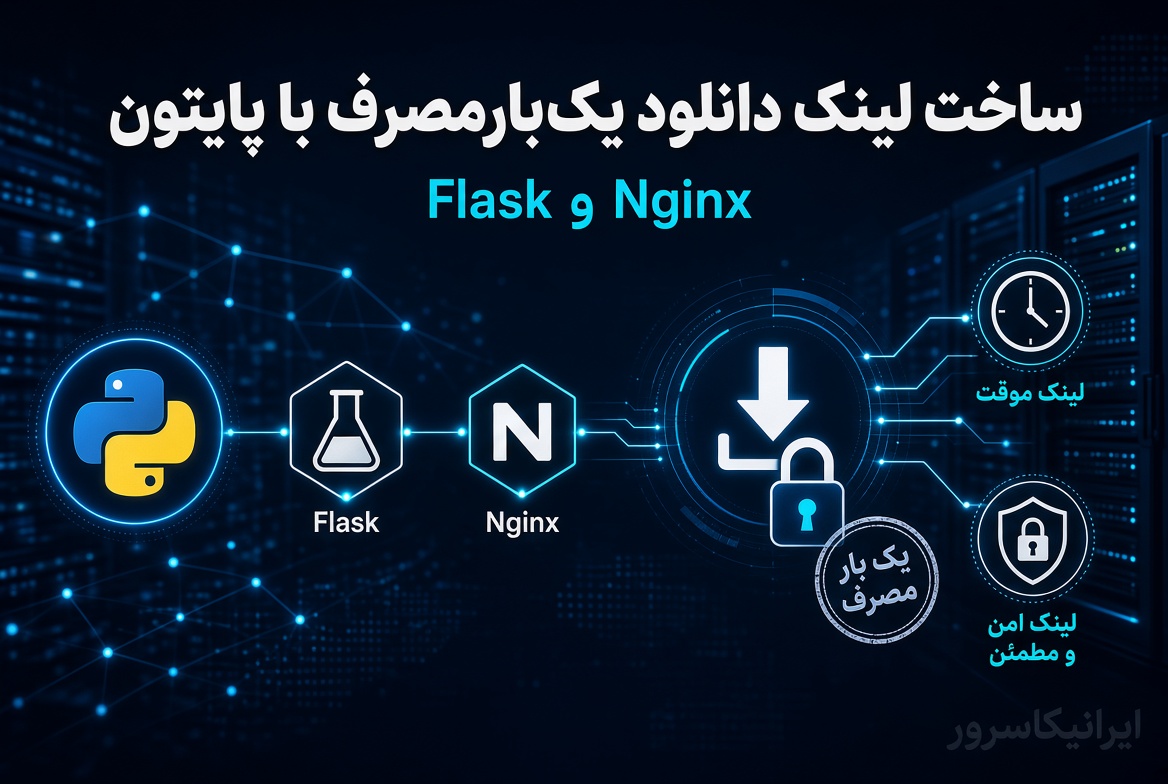 ساخت لینک دانلود یک‌بارمصرف با پایتون | Flask و Nginx